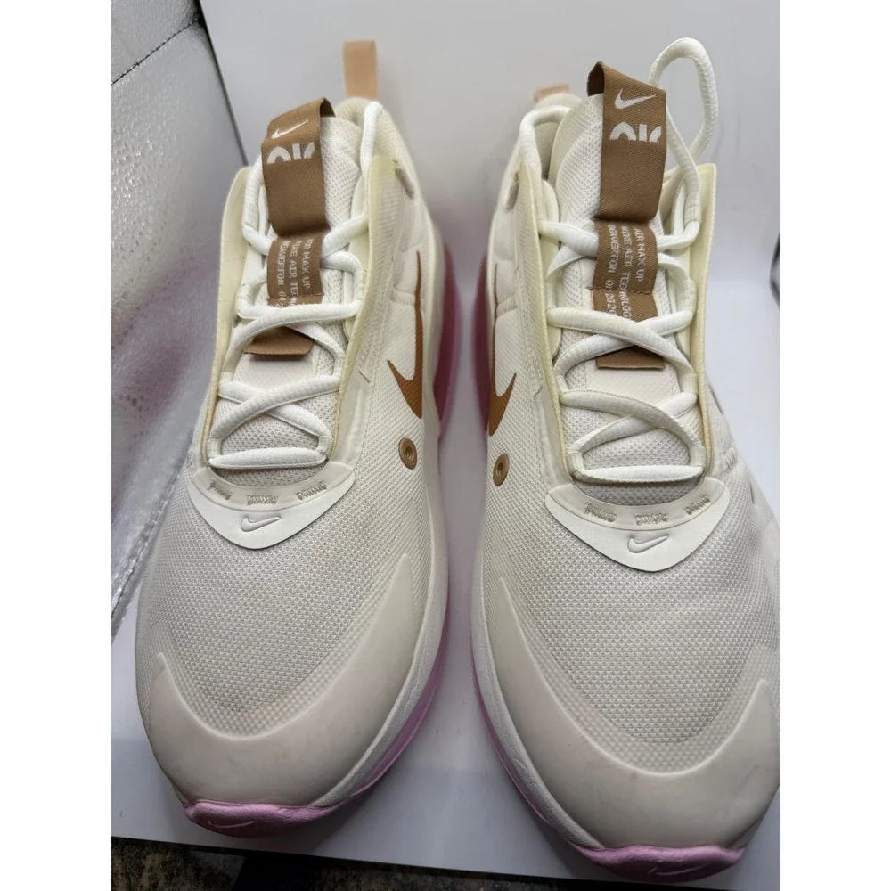 Nike Air Max Up Womens Sail Metallic Red Bronze Pink Sneakers DB9582-100 Size 11